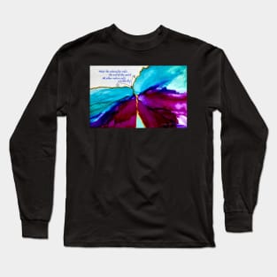 Caterpillar becomes Butterfly quote Long Sleeve T-Shirt